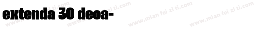 extenda 30 deca字体转换